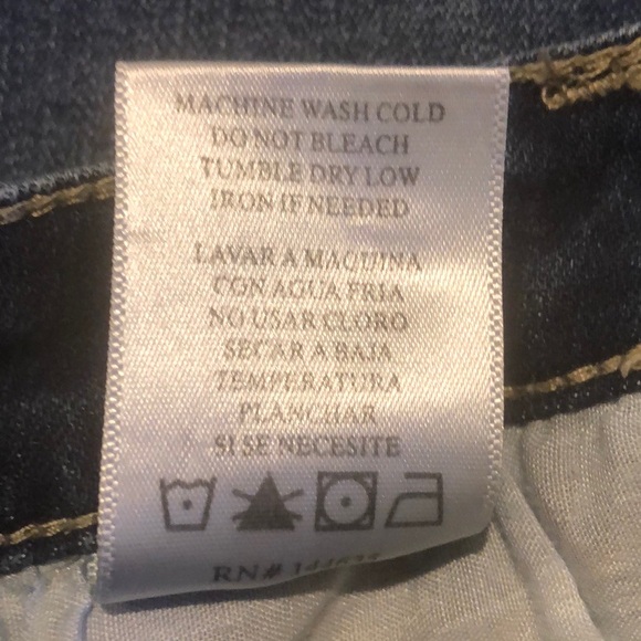 Kancan Zuma Distressed Raw Hem Denim Mini Skirt Size 26 - Picture 6 of 6